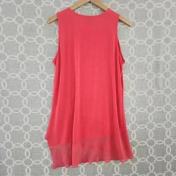W Worthington Red Sleeveless Women's Blouse L - Picture 2 of 8